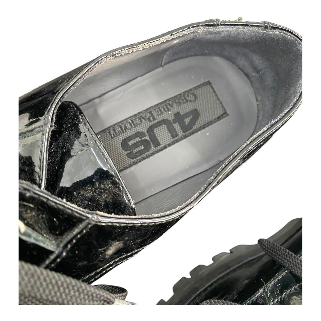Patent leather creeper platforms