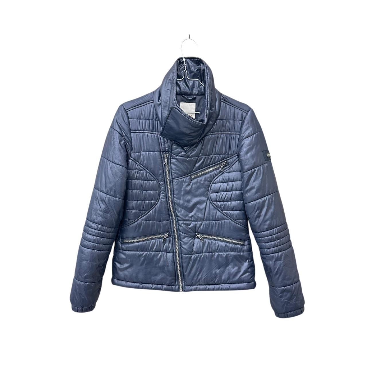 Diesel quilted zip-up jacket