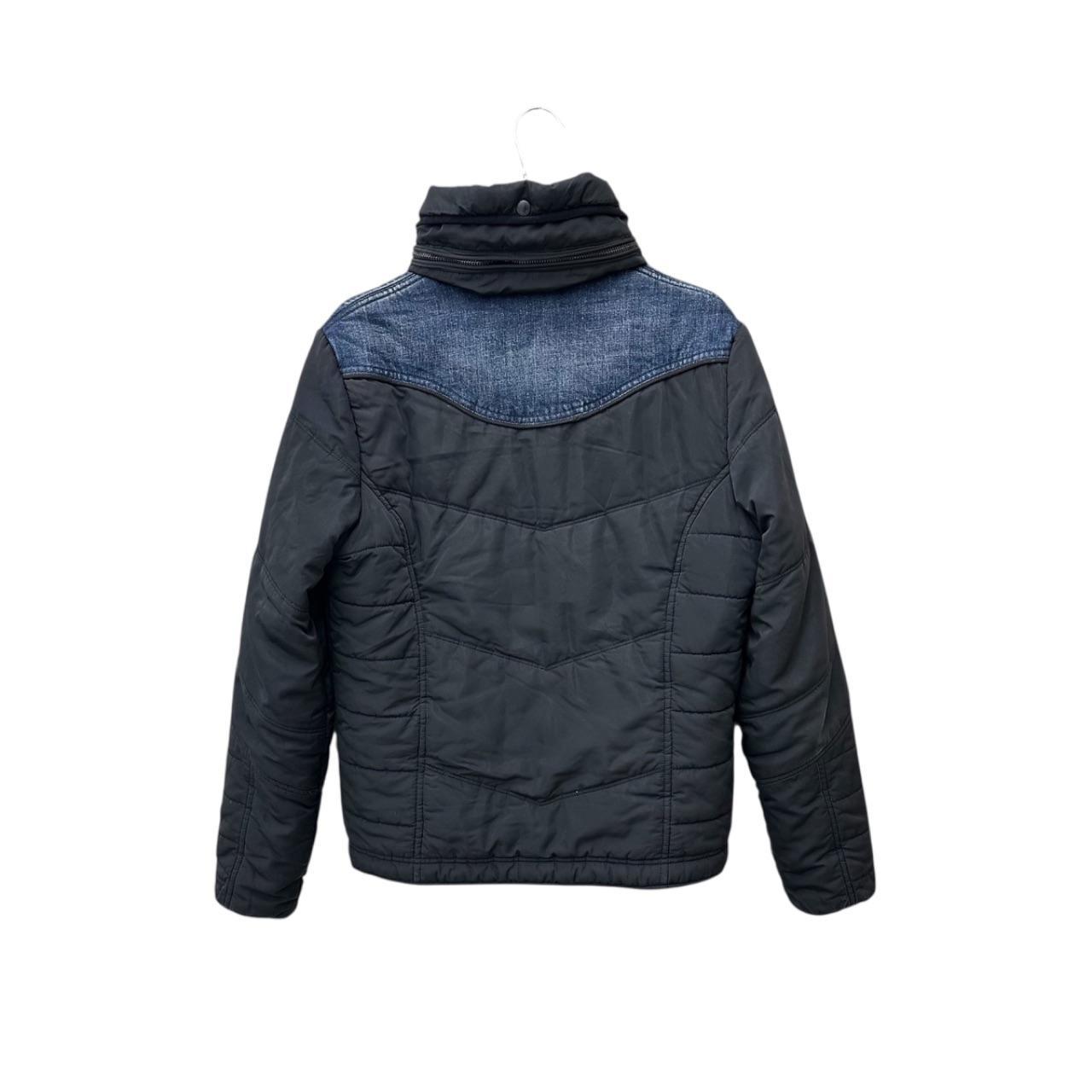 Diesel quilted denim puffer jacket