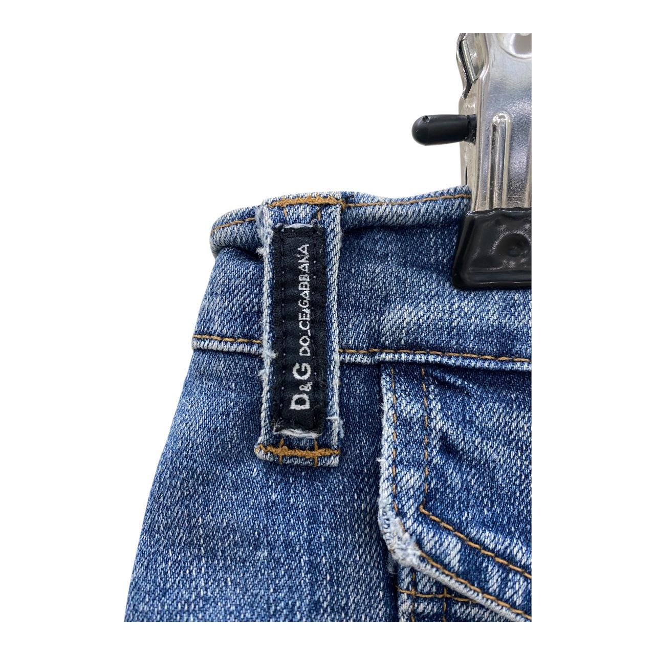 D&G lowrise denim capri jeans