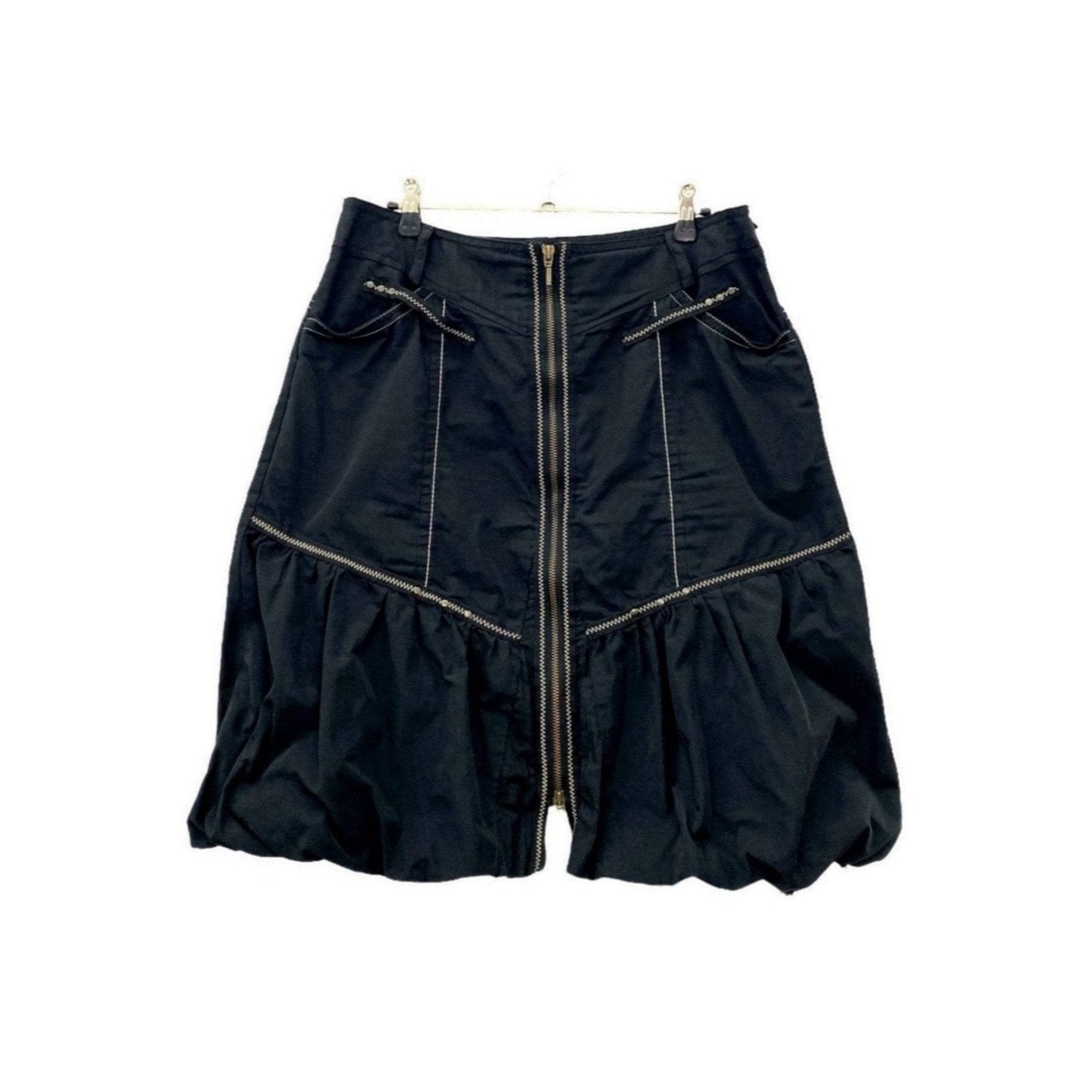 Y2K balloon skirt with stitching