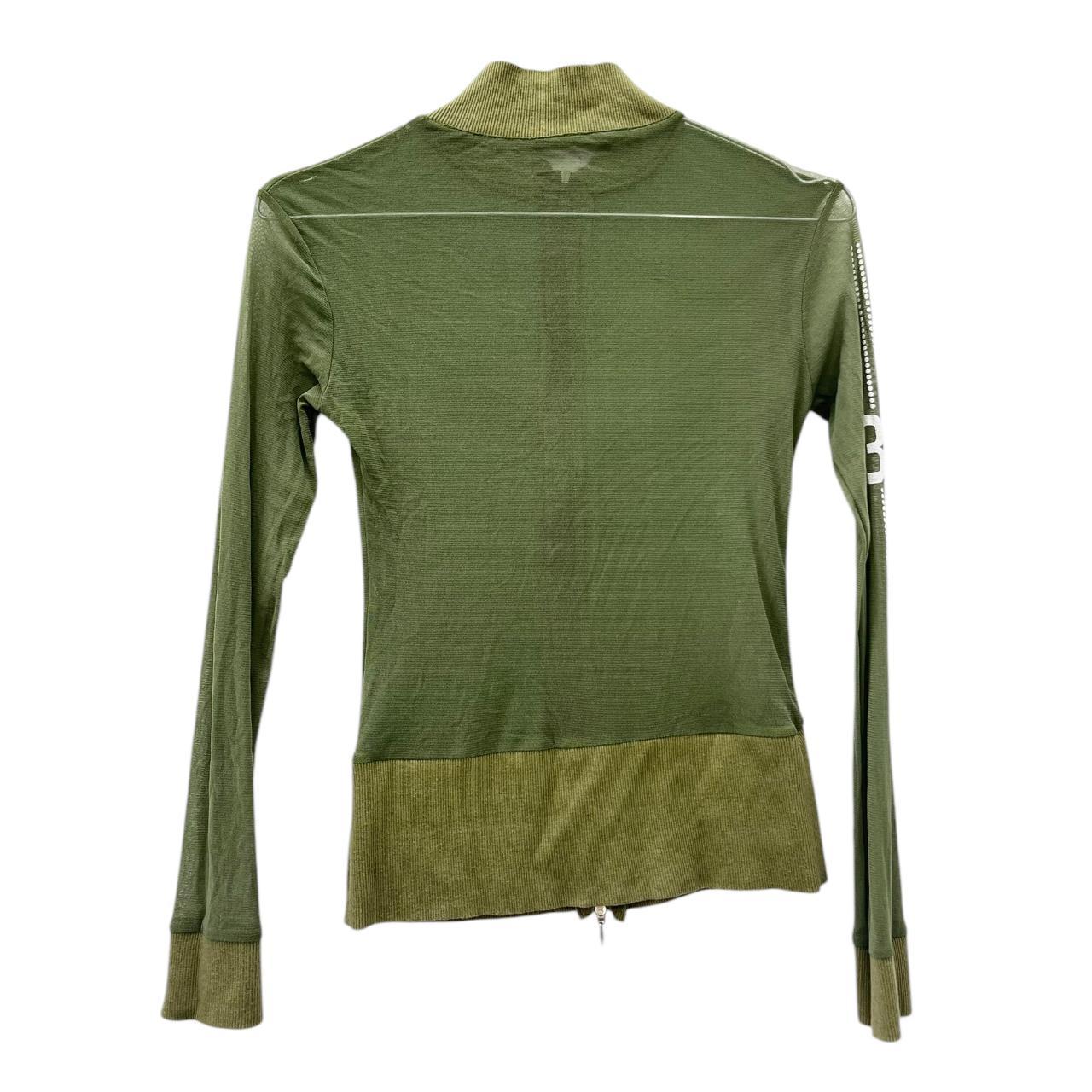 Sporty mesh zip jacket top