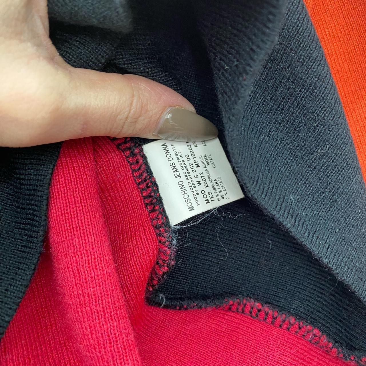 Moschino colour block jumper