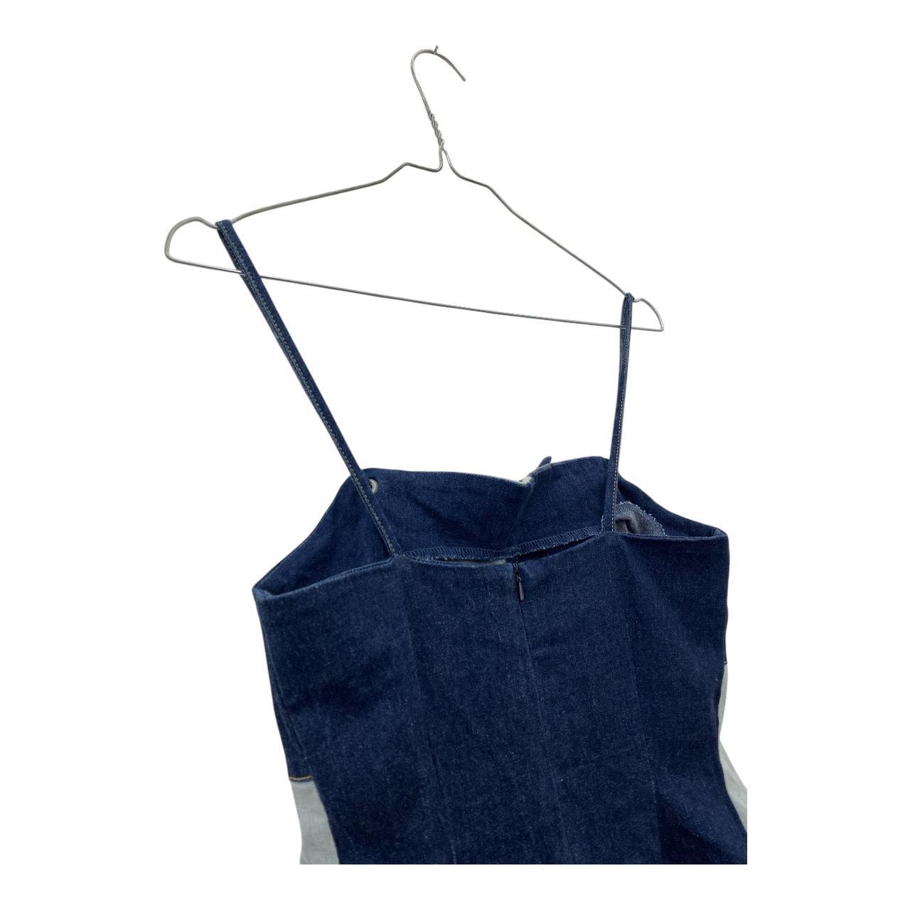 Y2K patchwork denim dress