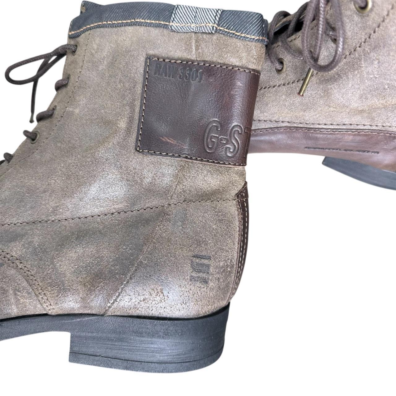 G-Star RAW washed leather boots