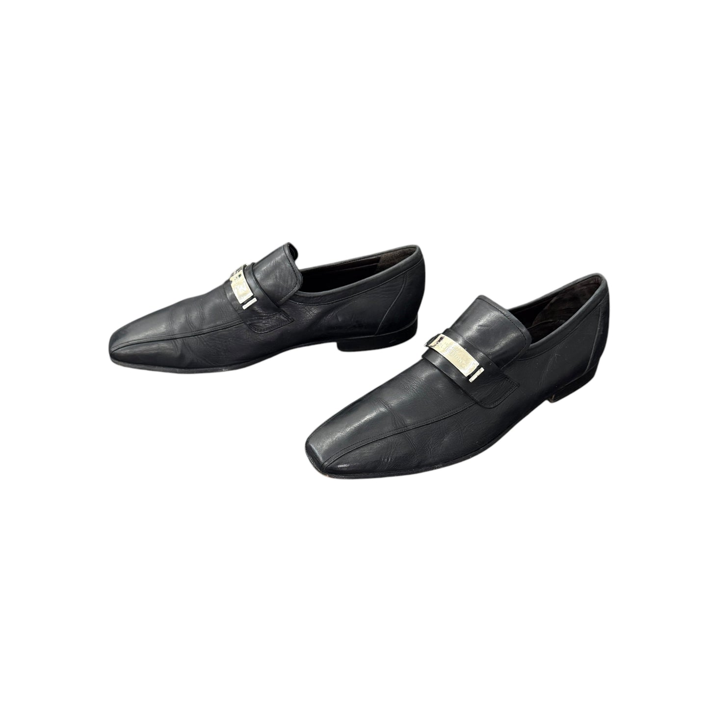 Versace Collection leather slippers
