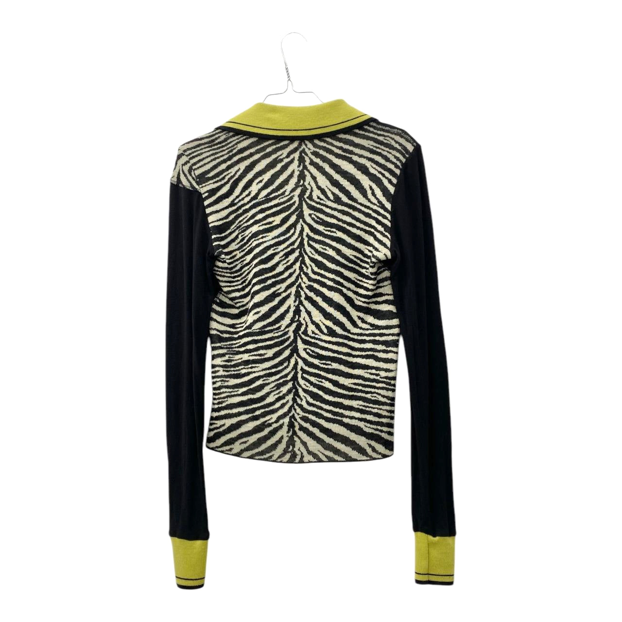 Patchwork zebra polo blouse