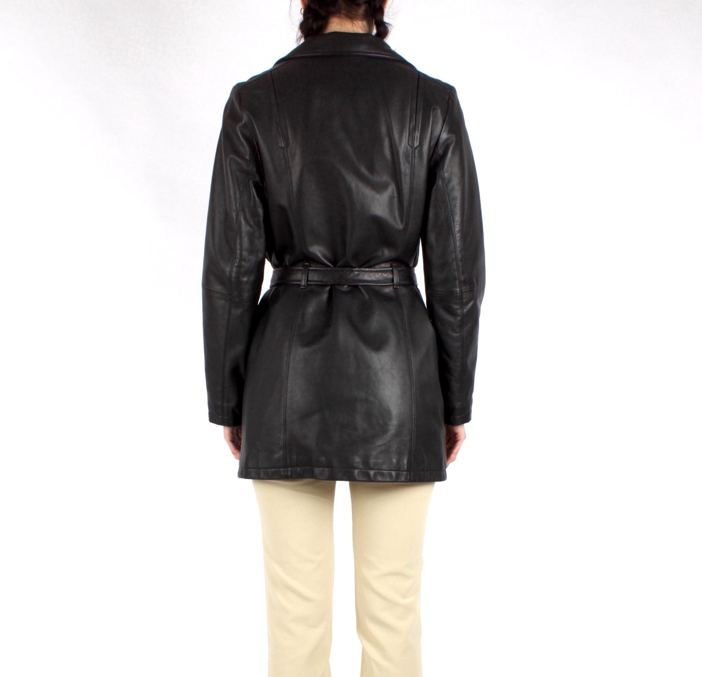 Leather trenchcoat