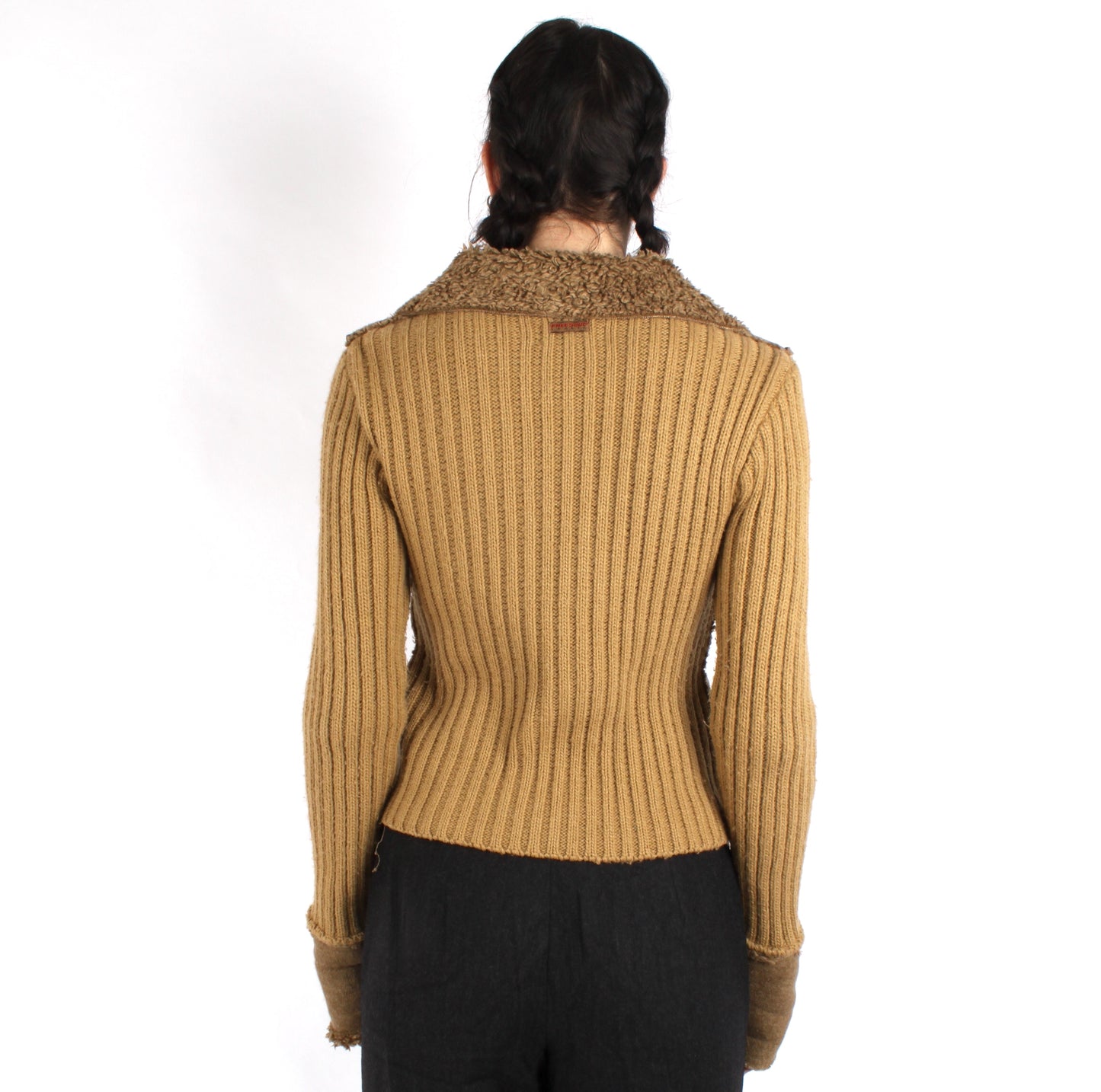Y2K fakefur cardigan