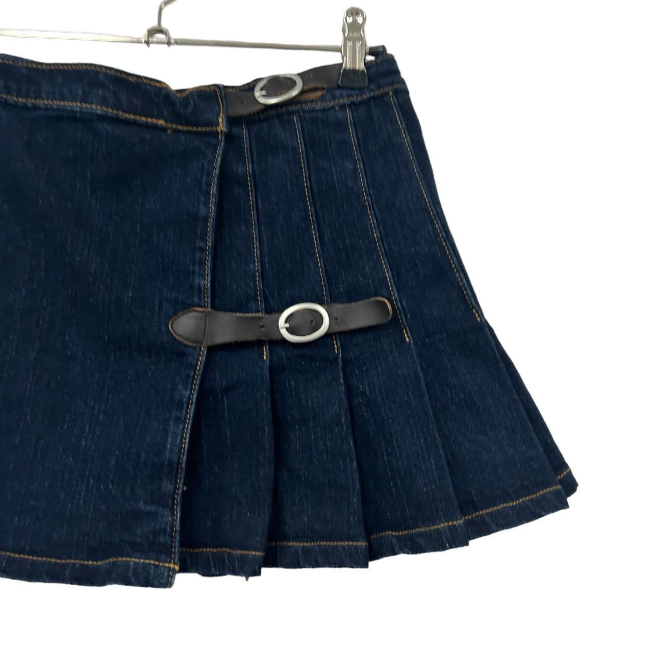 Y2K denim mini skirt