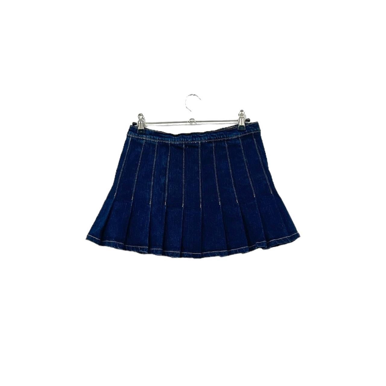 Y2K denim mini skirt