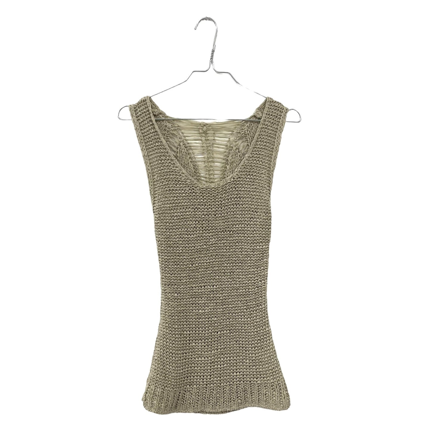 90 beige crochet tank top