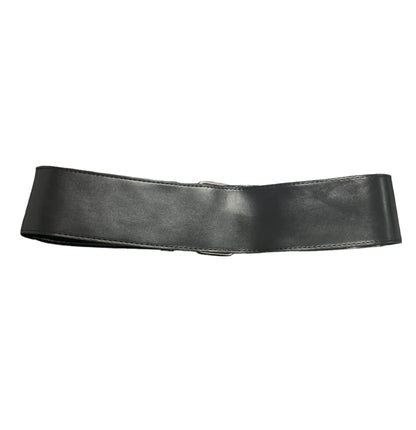 90s black buckled hip belt