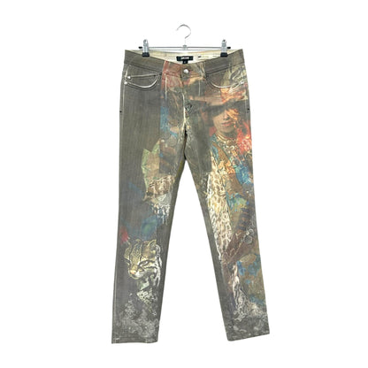 Y2K Cavalli pants with print