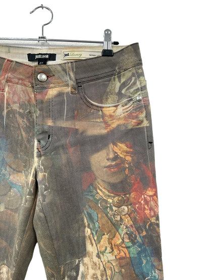 Y2K Cavalli pants with print