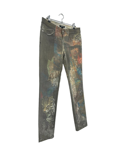 Y2K Cavalli pants with print