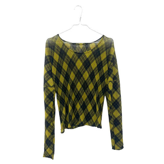 90s checkered mesh top