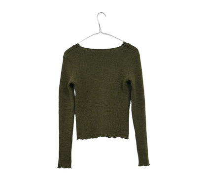 90s khaki mohair wool jumper