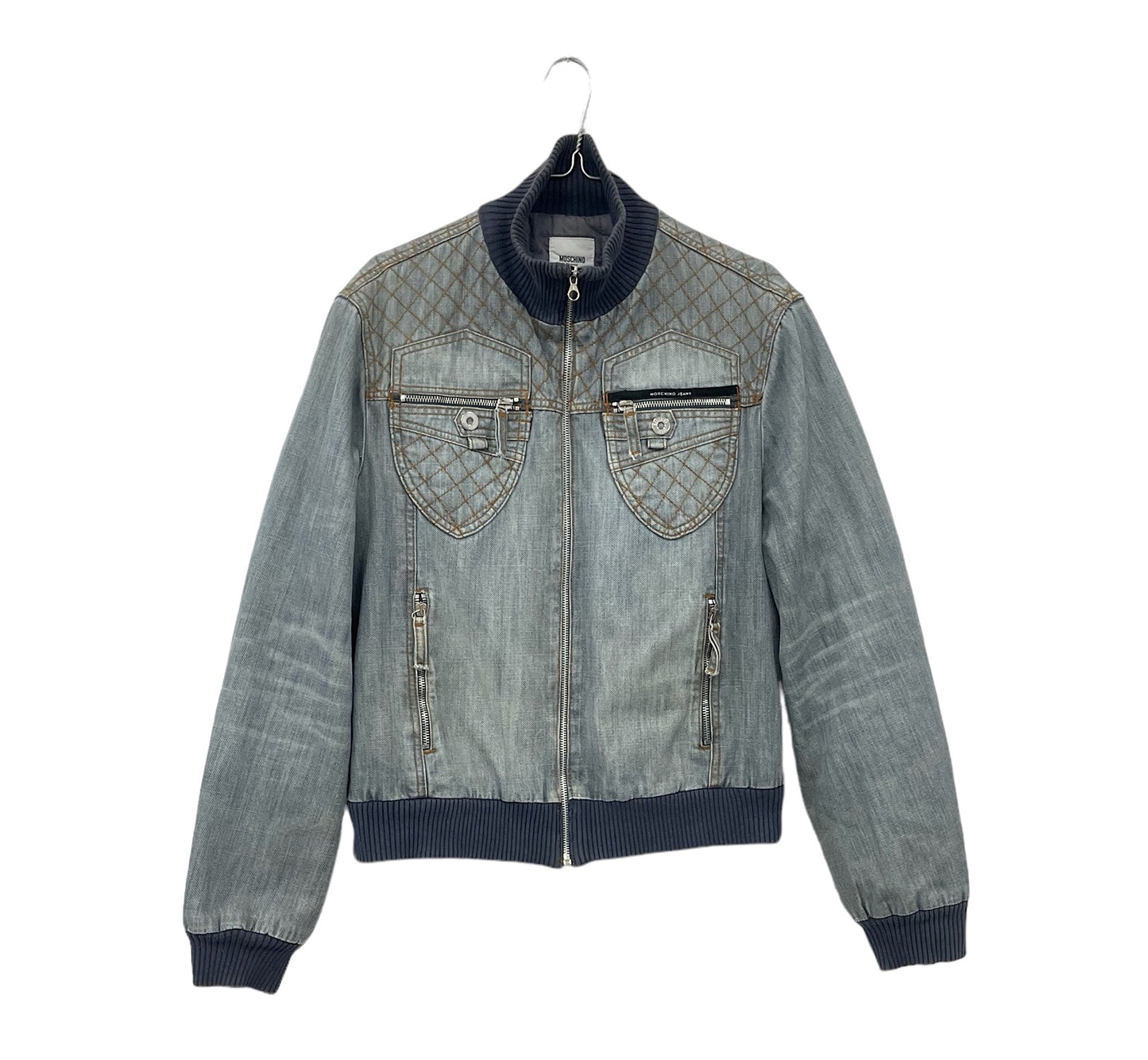 Y2K Moschino denim bomber