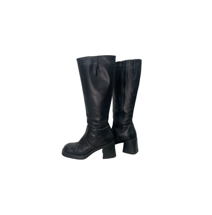 90s knee-high leather boots