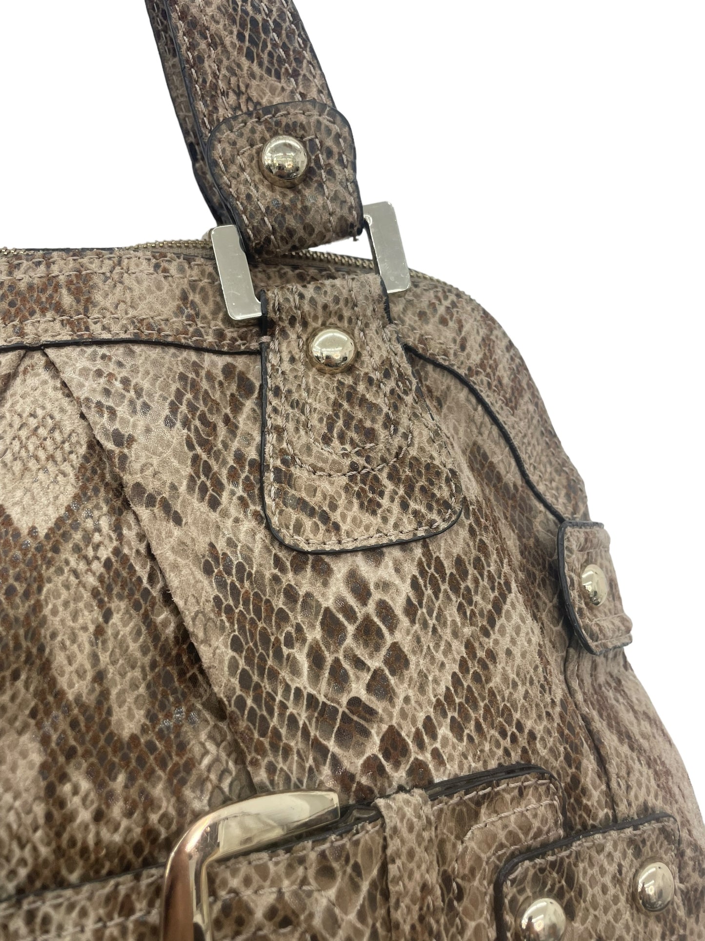 Y2K Guess snakeskin shopper