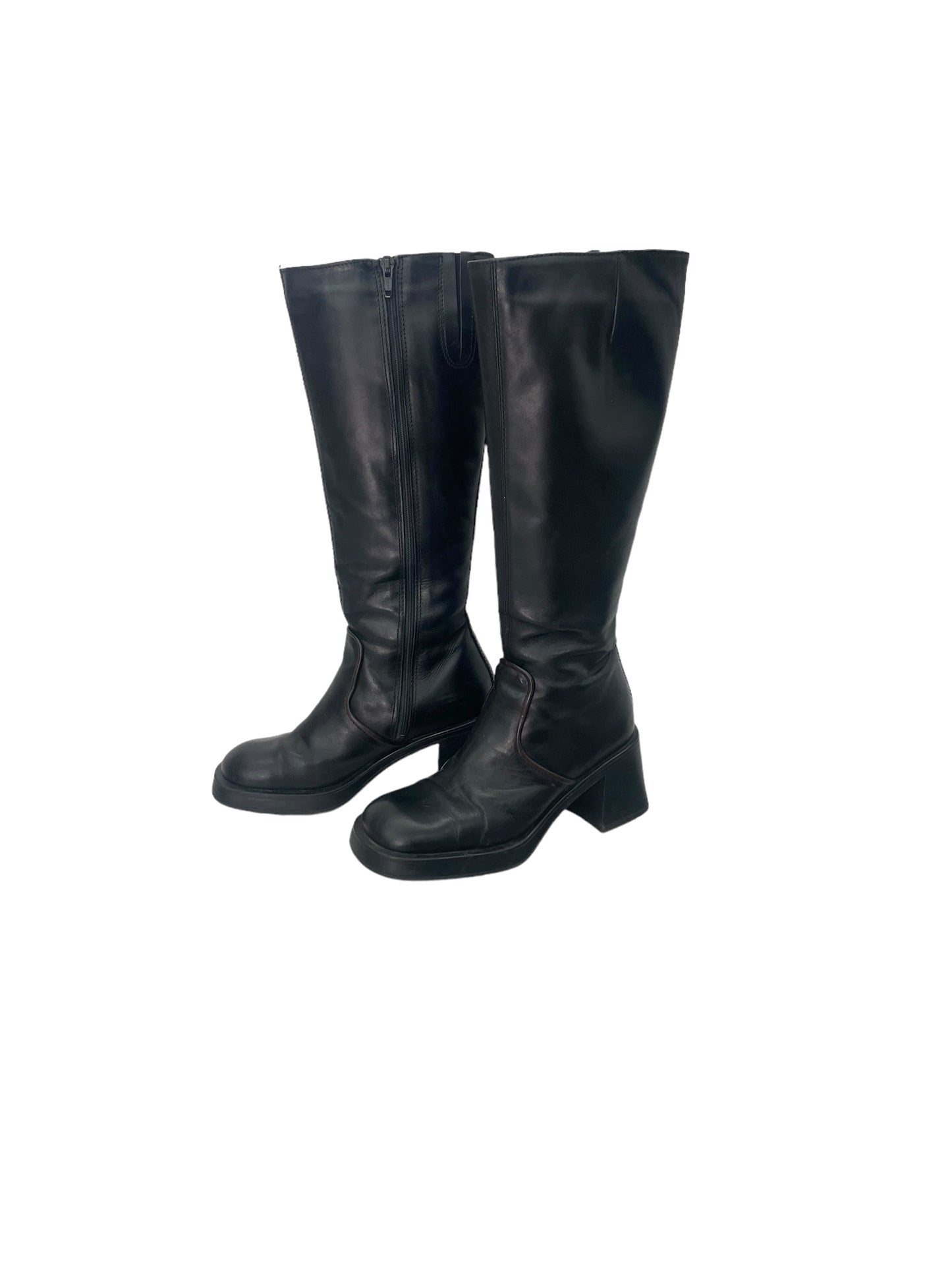 90s knee-high leather boots