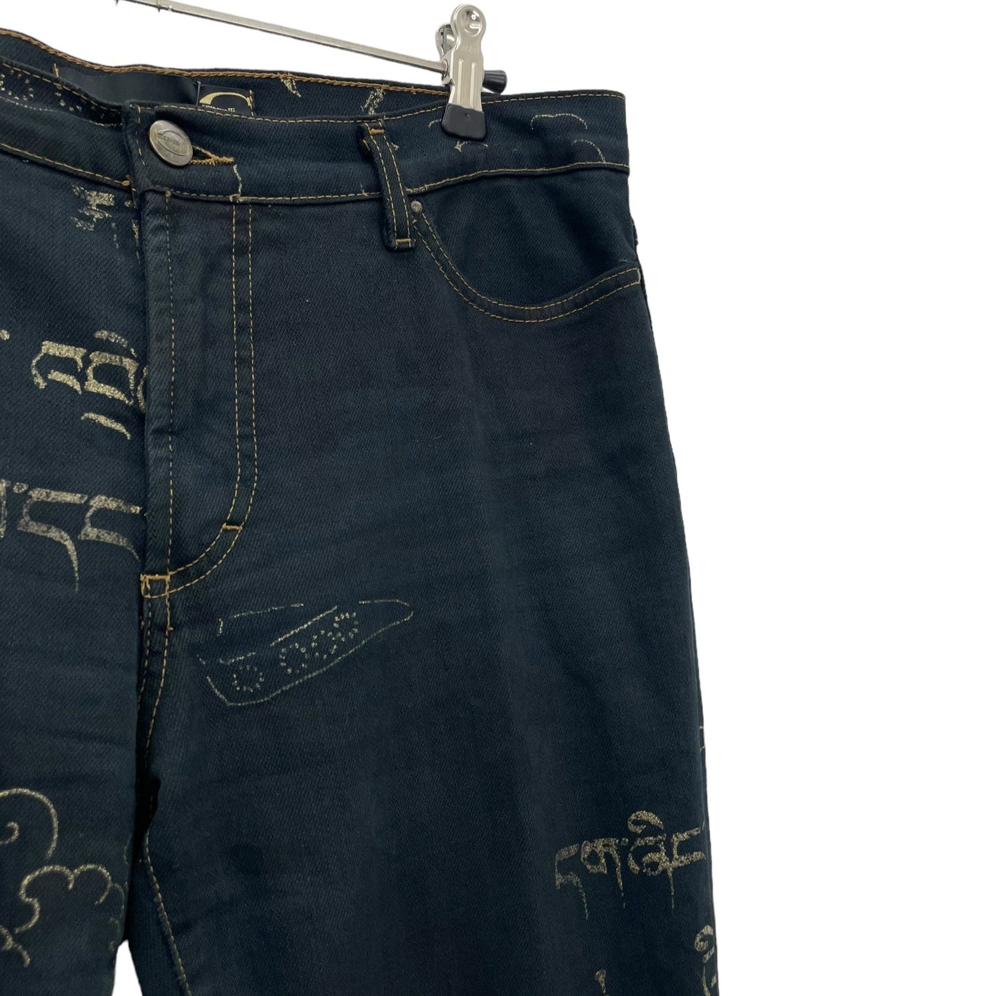 Y2K Just Cavalli lettering jeans