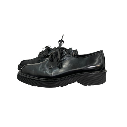 Prada black lace-up loafers