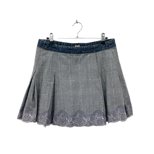 Y2K D&G checkered skirt