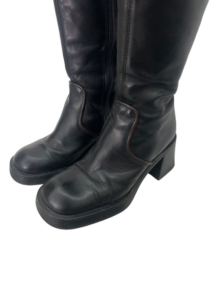 90s knee-high leather boots