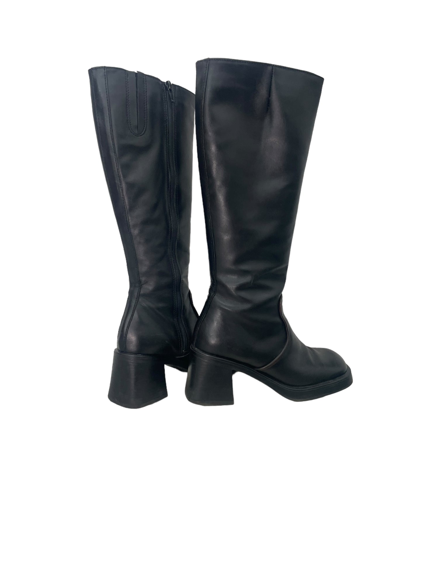 90s knee-high leather boots