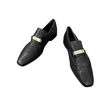 Versace Collection leather slippers