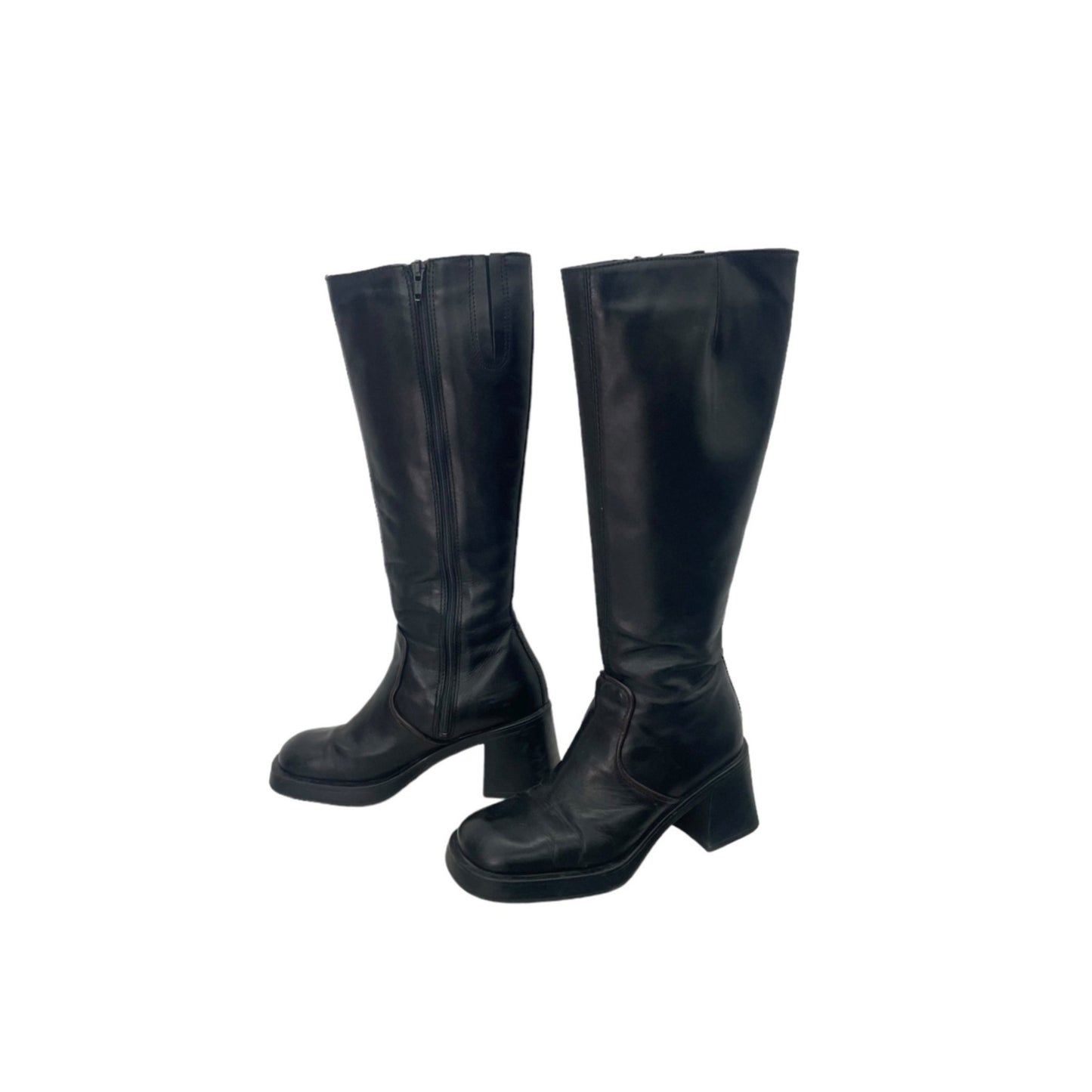 90s knee-high leather boots