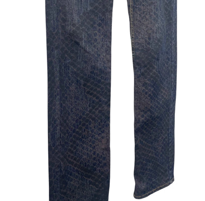 Y2K Cavalli croco pattern pants