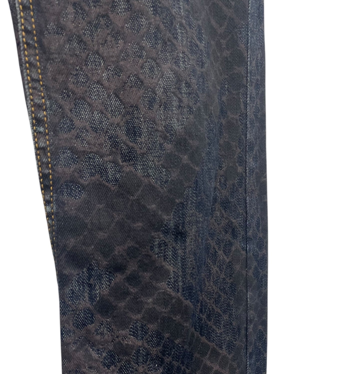 Y2K Cavalli croco pattern pants