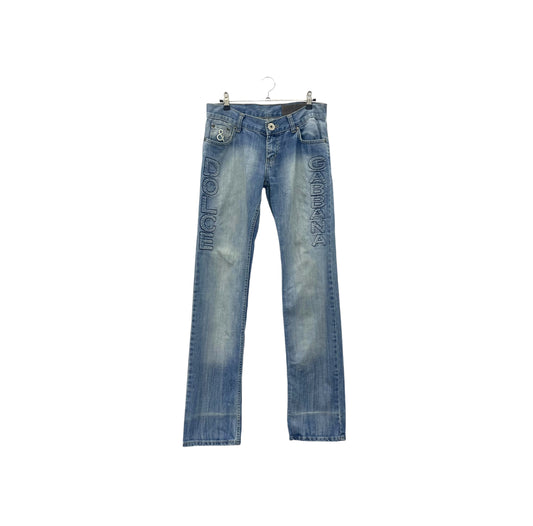 Y2K D&G logo denim jeans