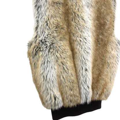 Y2K faux fur / leather vest