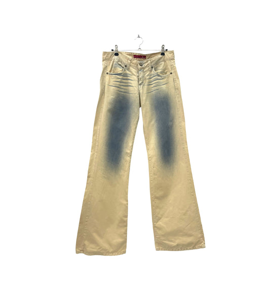 Y2K flared low rise pants