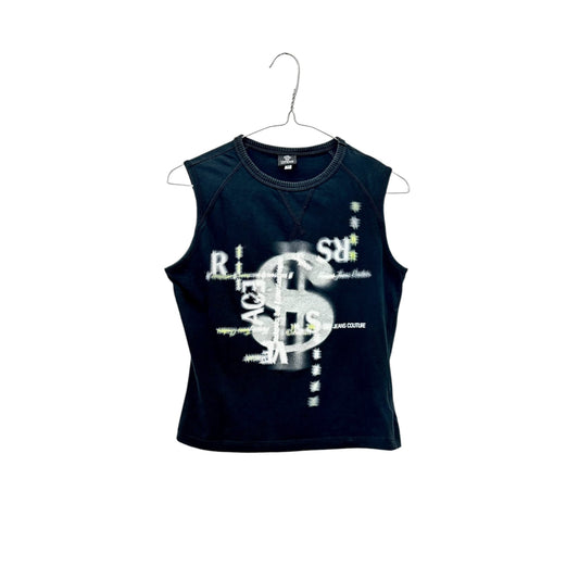 90s Versace logo sleeveless shirt