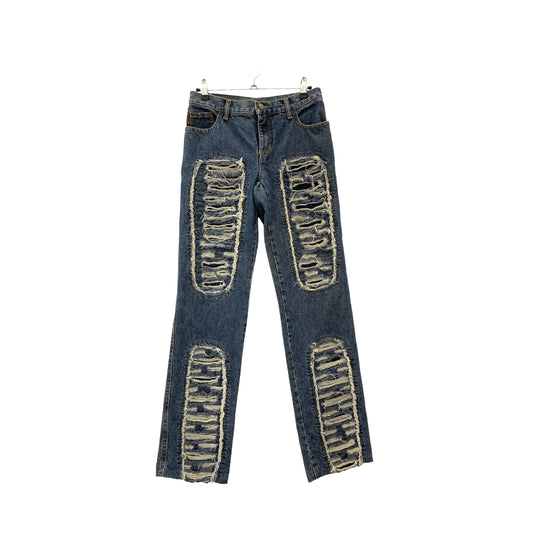 Y2K Moschino distressed jeans