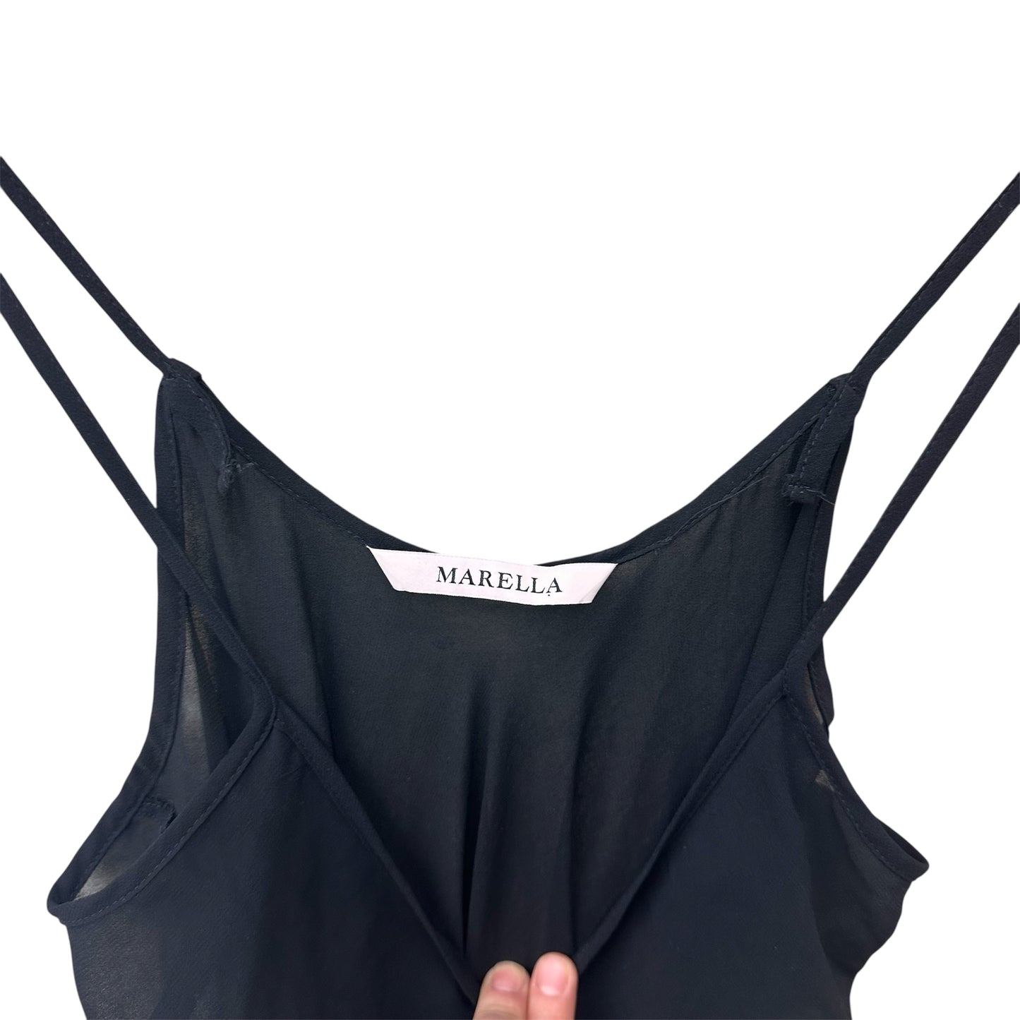 Marella strappy sheer dress