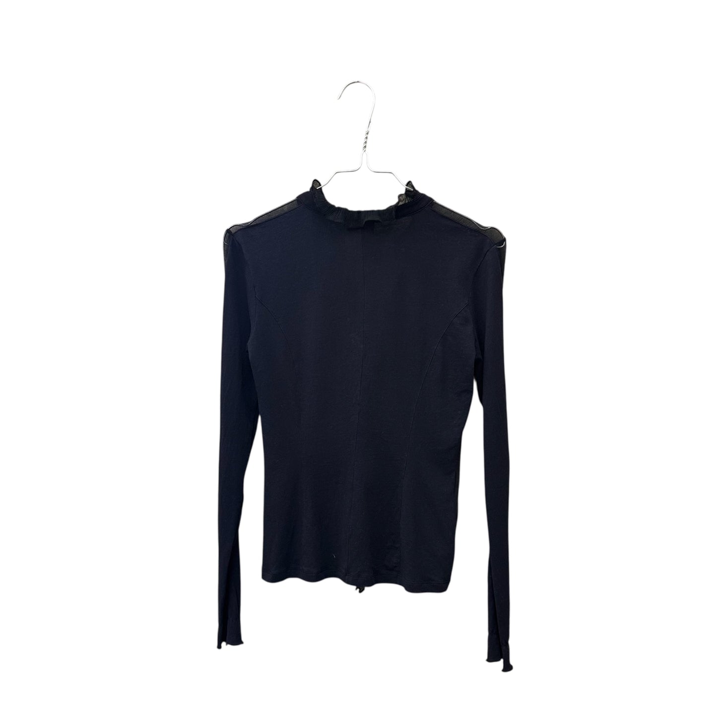 Hugo Boss ruffled sheer blouse