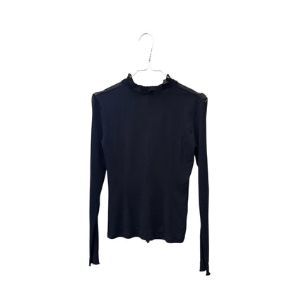 Hugo Boss ruffled sheer blouse