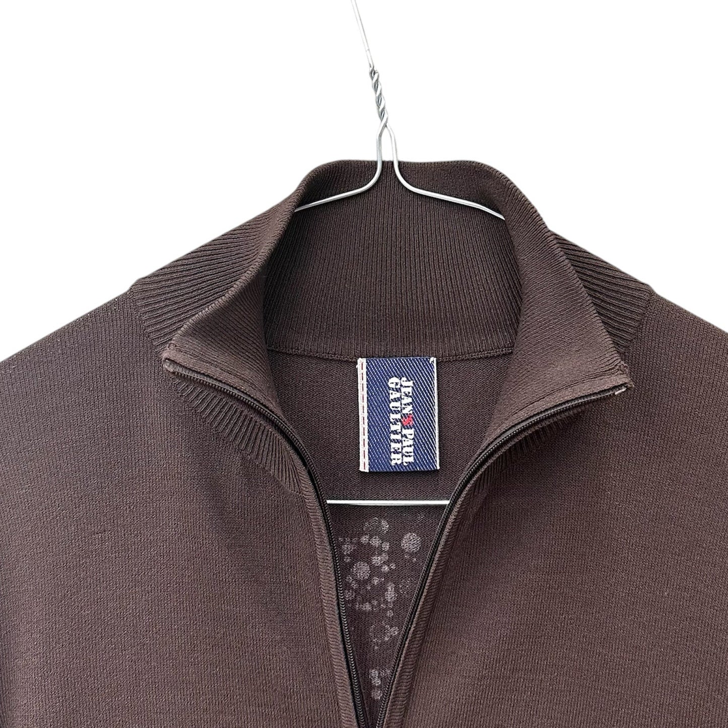 JPG zip-up rhinestone cardigan