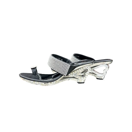 Sparkly rhinestone mules