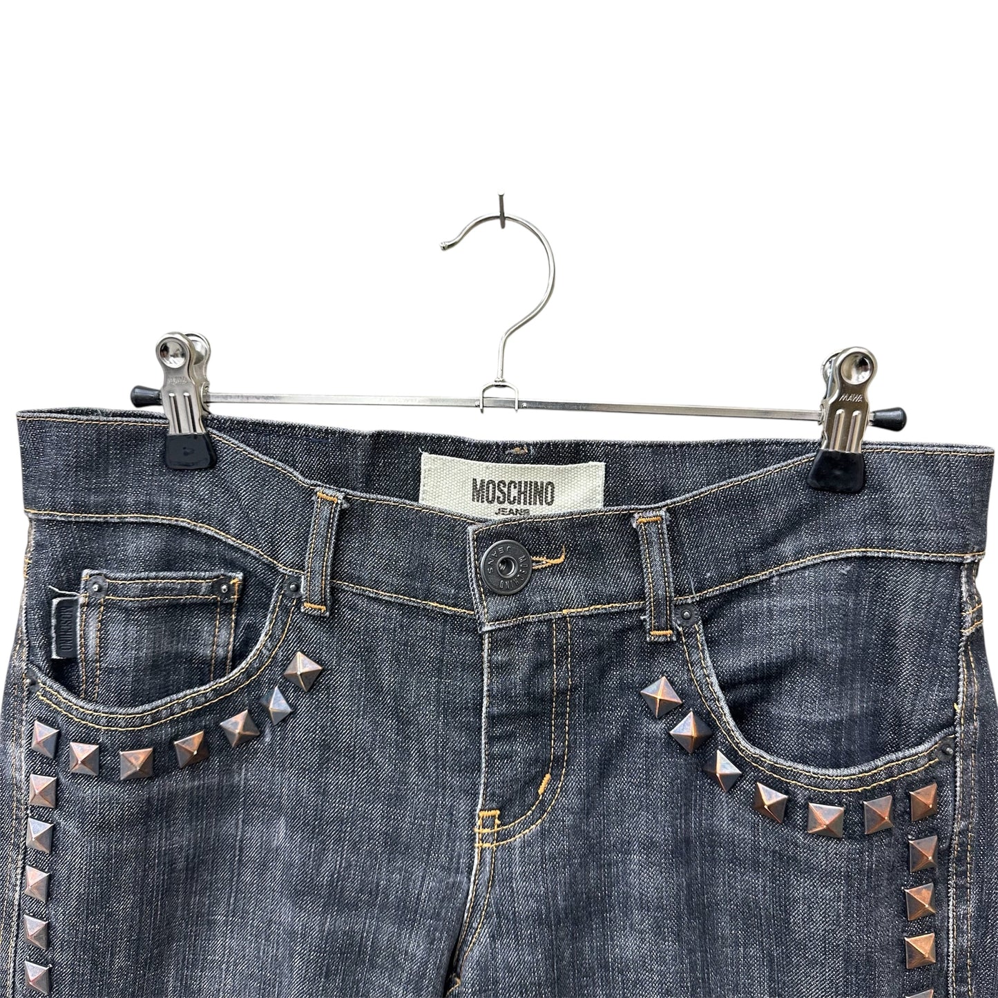 Moschino studded denim jeans