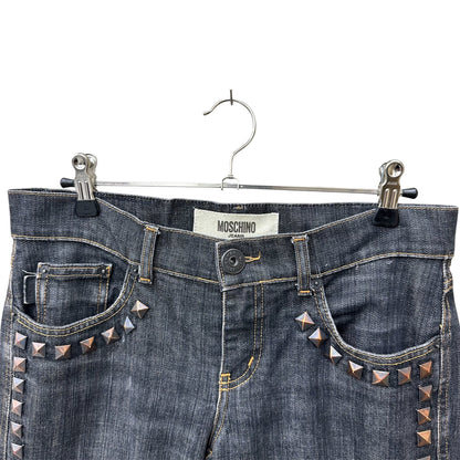 Moschino studded denim jeans