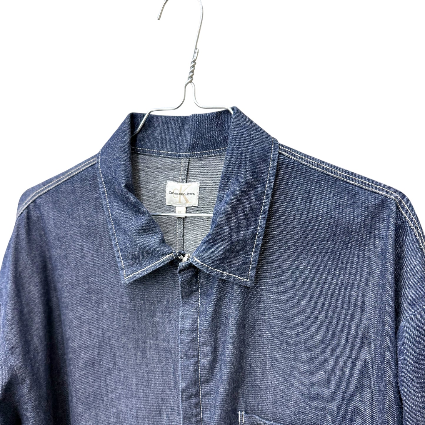 Calvin Klein zip-up denim shirt