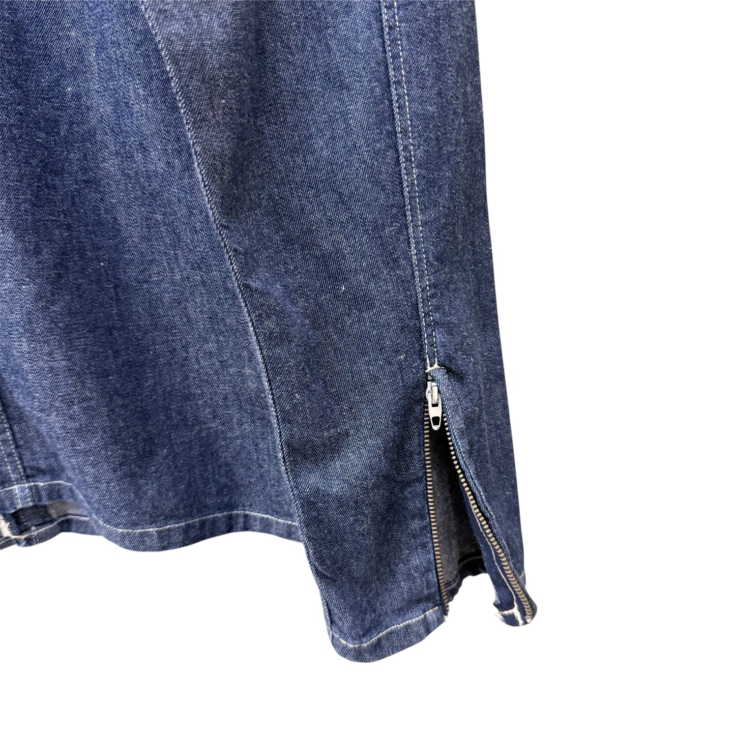 Calvin Klein zip-up denim shirt