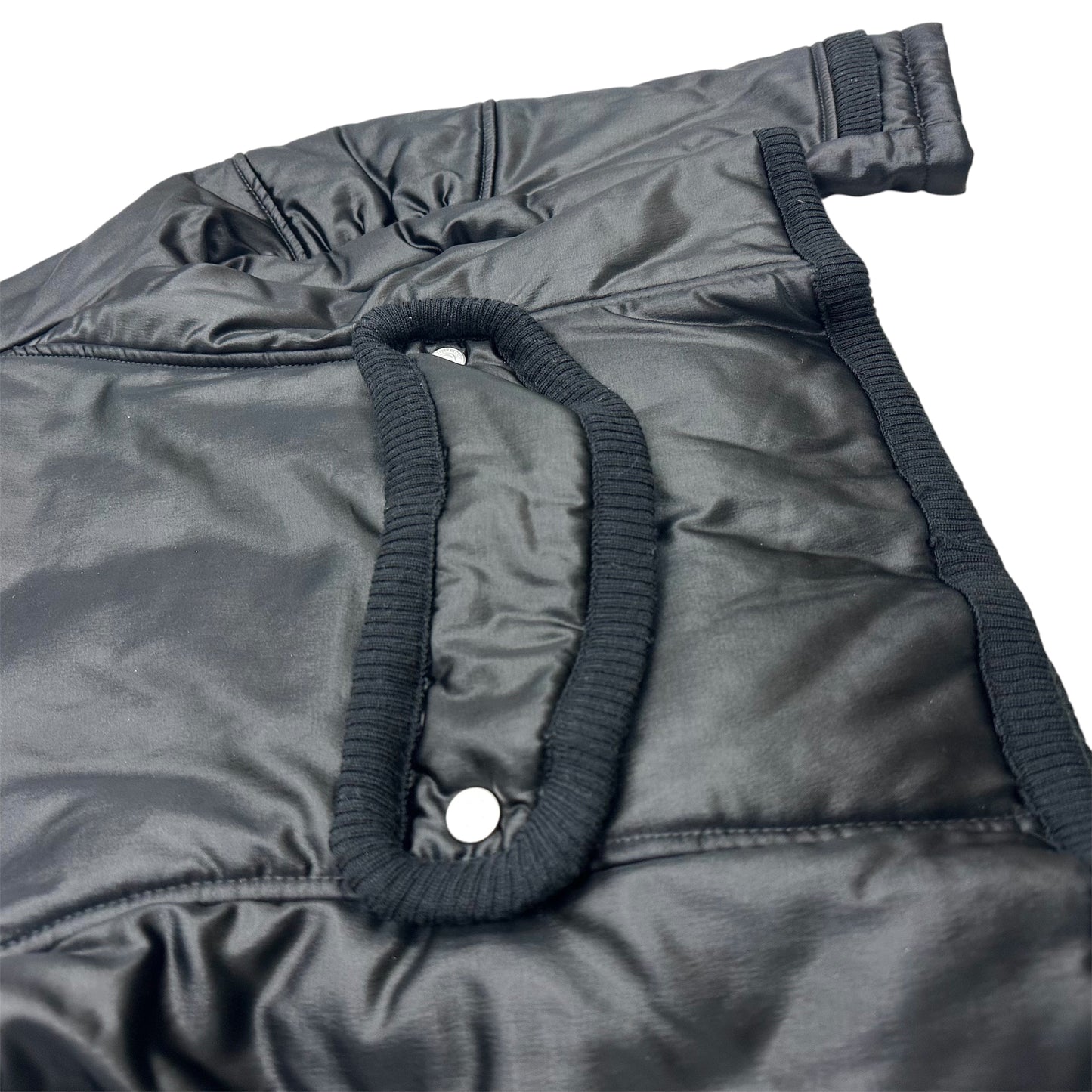 High-neck cropped puffer jacket
